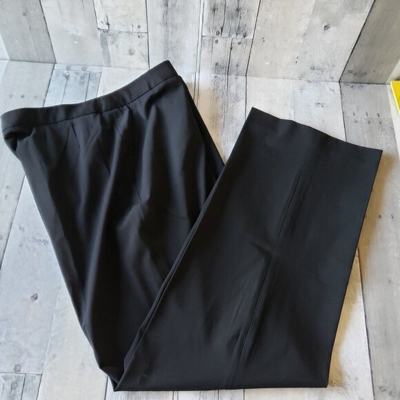 Unworn - Flat Front Ellen Tracy Black Pant - Size 14 - Picture 2 of 7